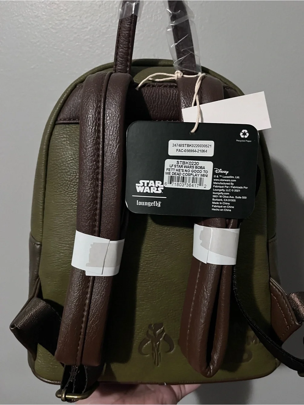 Loungefly Star Wars Boba Fett Inspired Mini Backpack